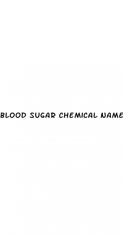 blood sugar chemical name
