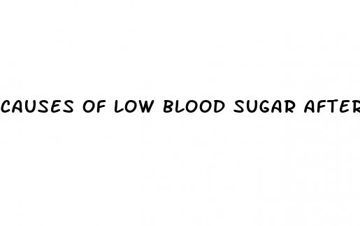 causes of low blood sugar after eating