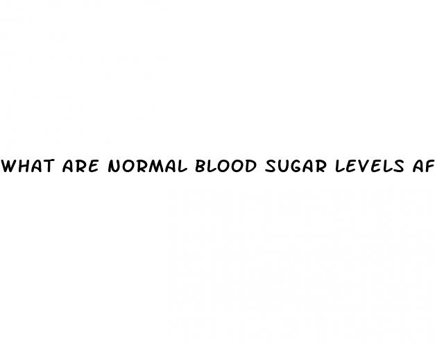 what are normal blood sugar levels after eating
