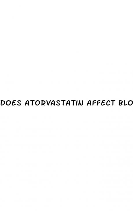 does atorvastatin affect blood sugar