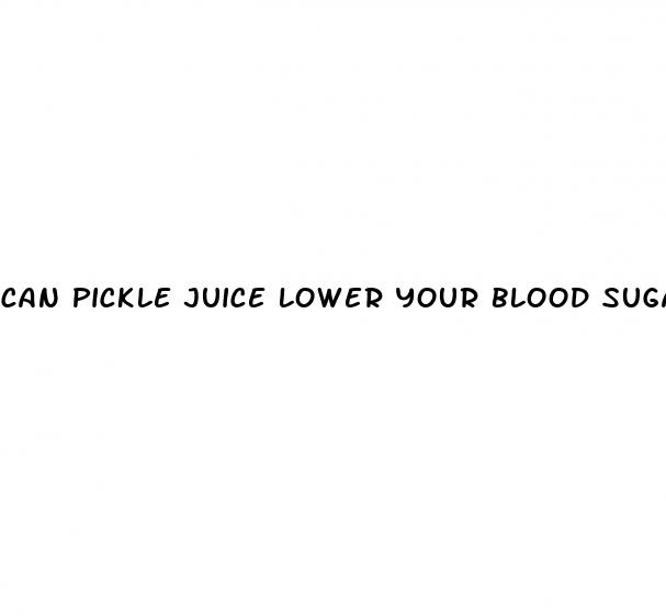 can pickle juice lower your blood sugar
