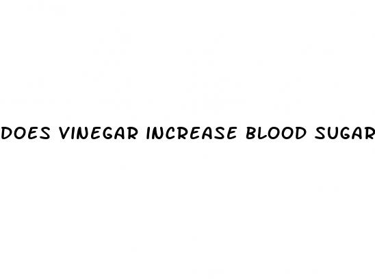 does vinegar increase blood sugar