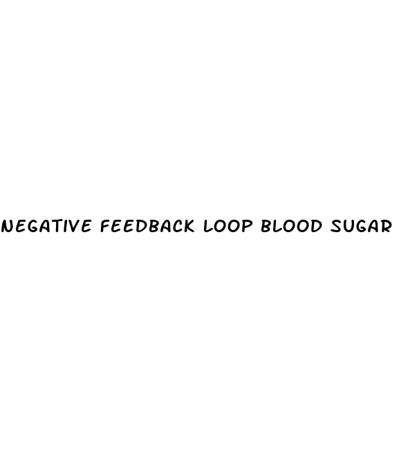 negative feedback loop blood sugar