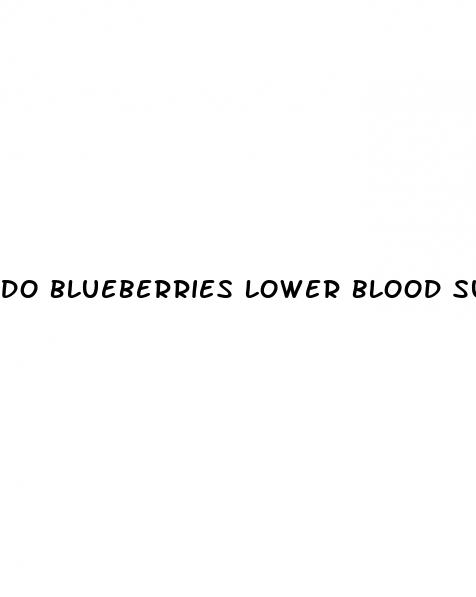 do blueberries lower blood sugar