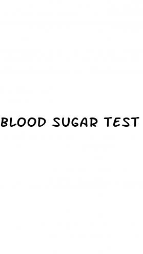 blood sugar test method