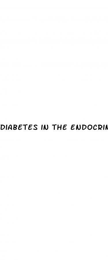 diabetes in the endocrine system