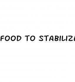 food to stabilize blood sugar