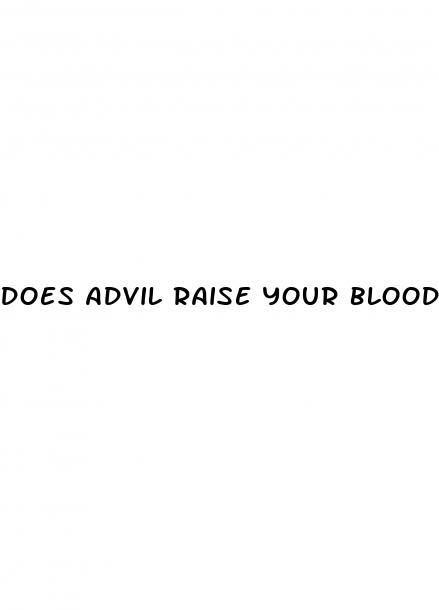 does advil raise your blood sugar