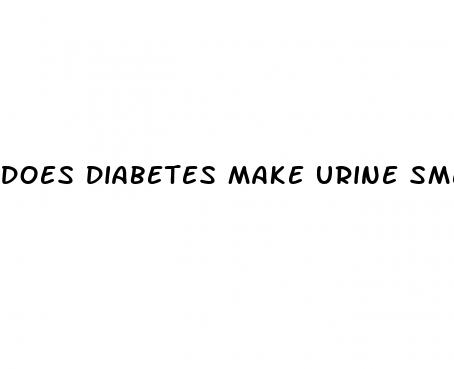 does diabetes make urine smell