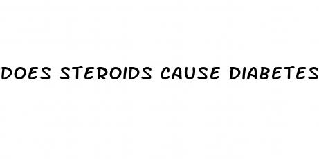 does steroids cause diabetes