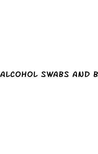 alcohol swabs and blood sugar testing