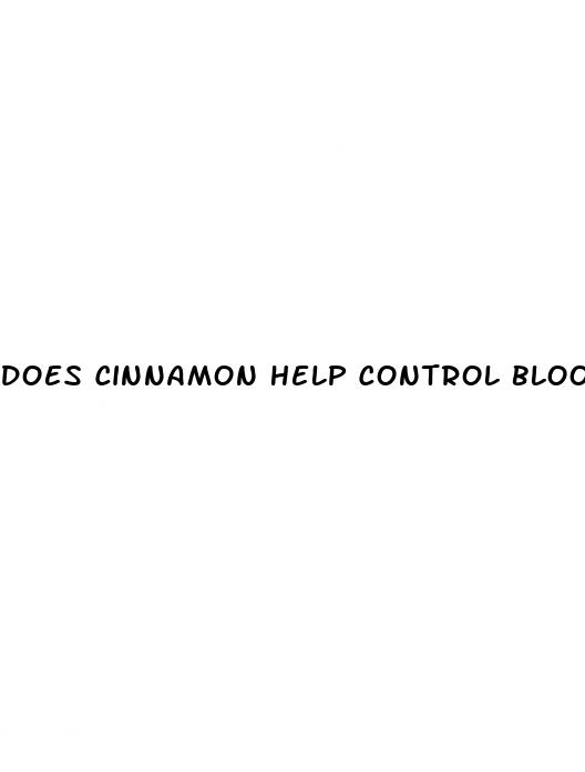 does cinnamon help control blood sugar