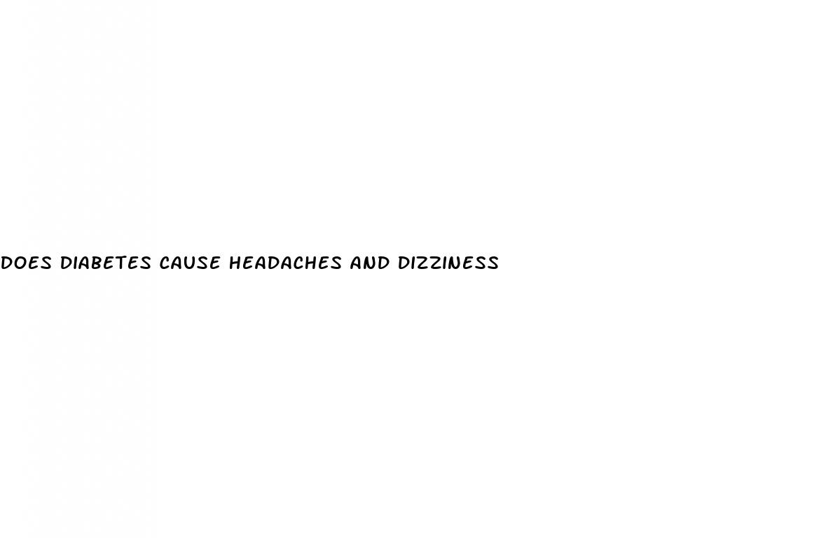 does diabetes cause headaches and dizziness