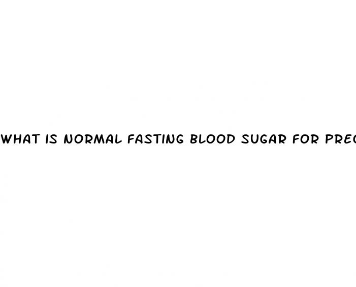 what is normal fasting blood sugar for pregnancy