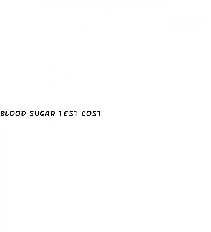 blood sugar test cost