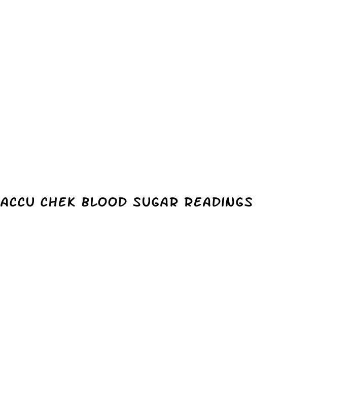accu chek blood sugar readings