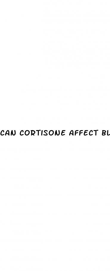 can cortisone affect blood sugar