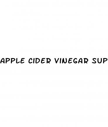apple cider vinegar supplements for blood sugar