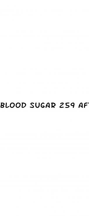 blood sugar 259 after eating
