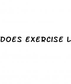 does exercise lower blood sugar