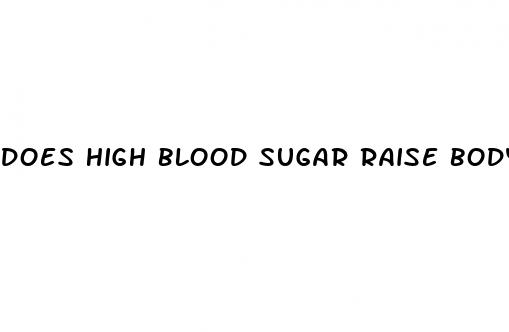 does high blood sugar raise body temperature