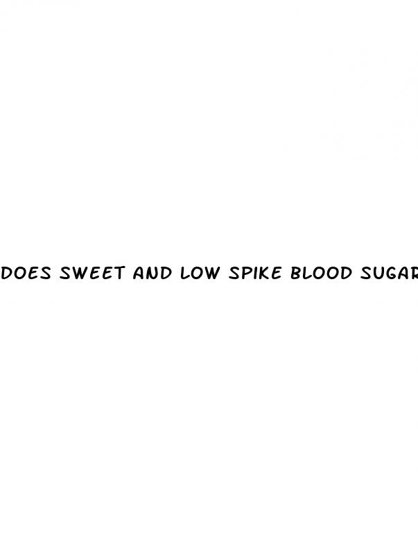 does sweet and low spike blood sugar