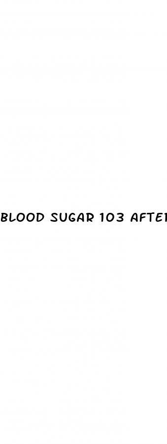 blood sugar 103 after fasting