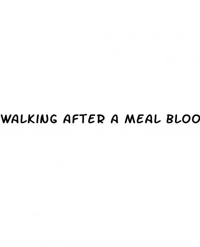 walking after a meal blood sugar