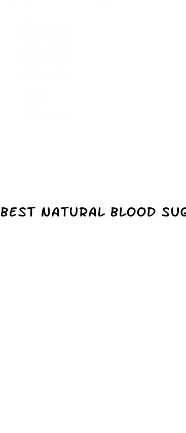 best natural blood sugar supplement
