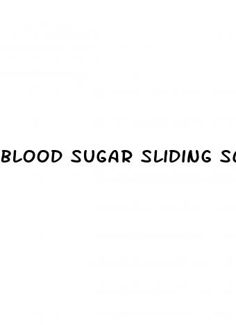 blood sugar sliding scale chart