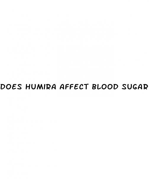 does humira affect blood sugar