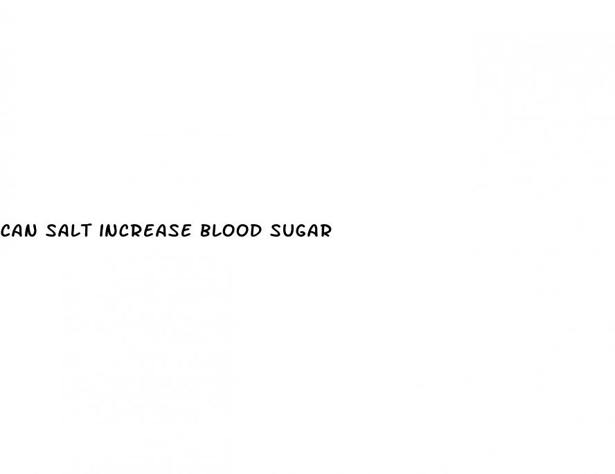 can salt increase blood sugar