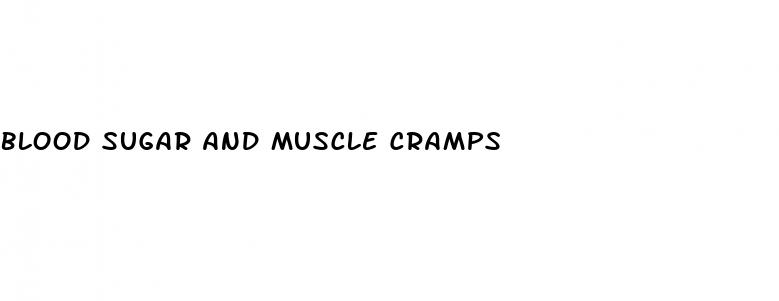 blood sugar and muscle cramps