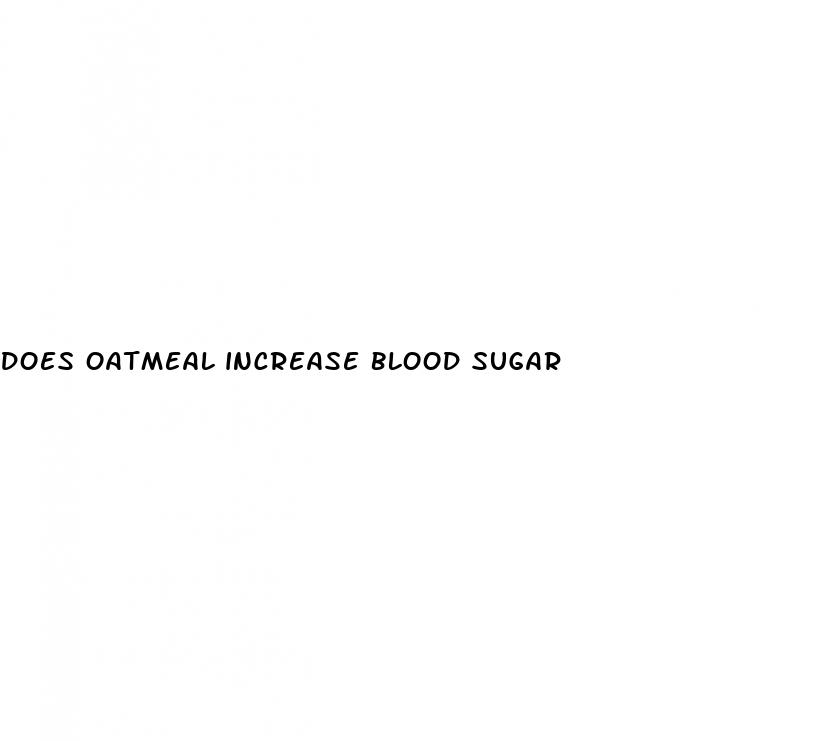 does oatmeal increase blood sugar