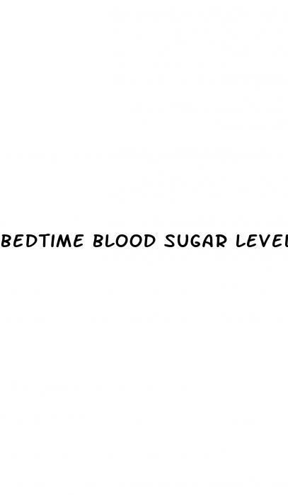 bedtime blood sugar level chart