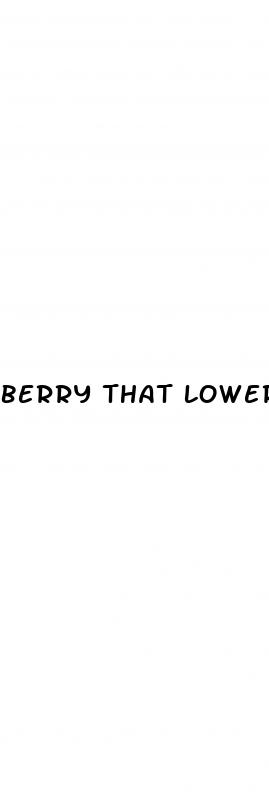 berry that lowers blood sugar