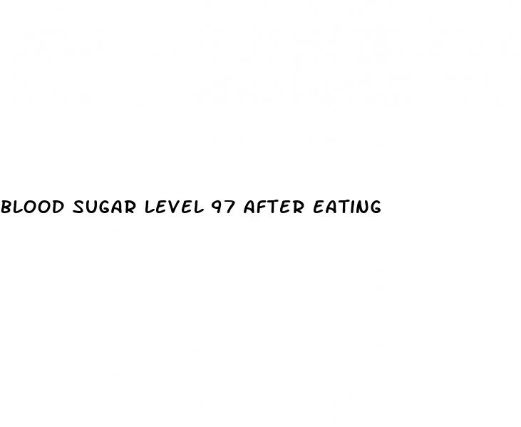 blood sugar level 97 after eating