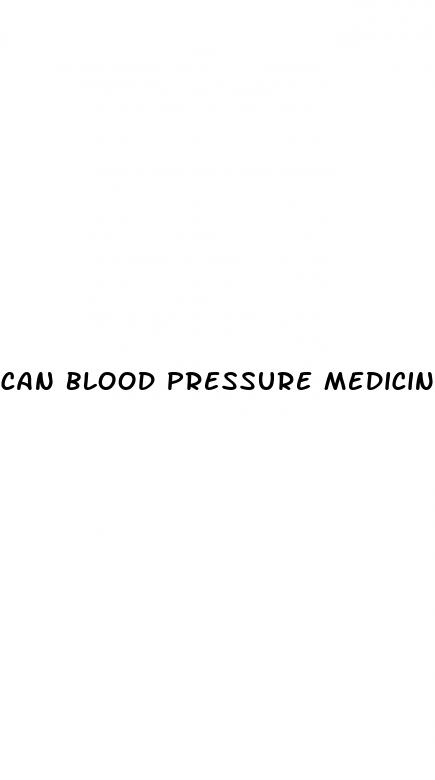 can blood pressure medicine cause low blood sugar
