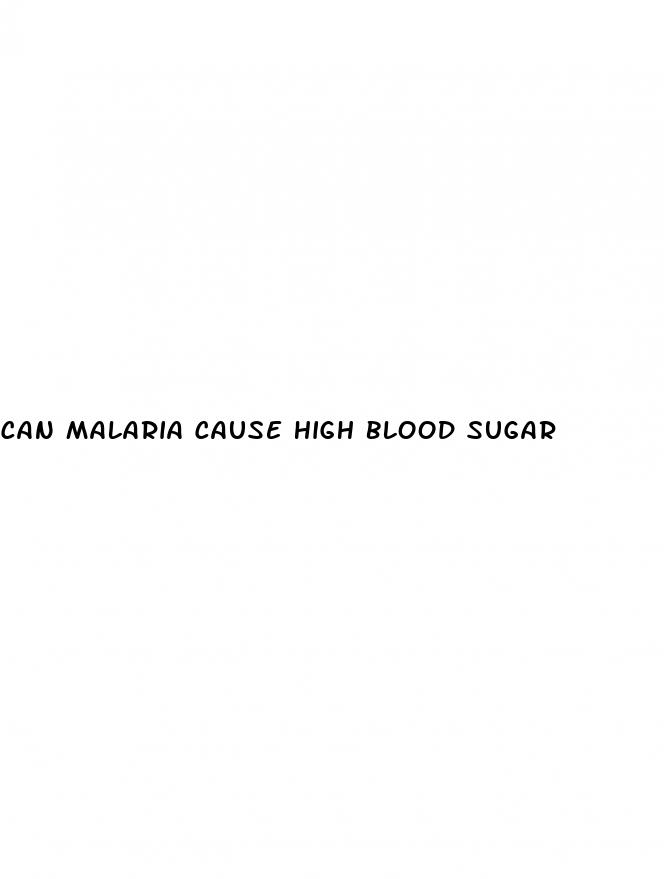 can malaria cause high blood sugar