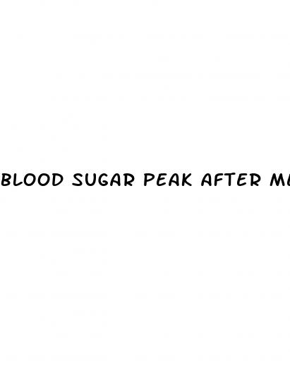 blood sugar peak after meal