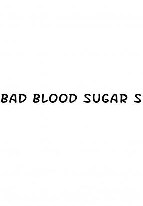 bad blood sugar symptoms
