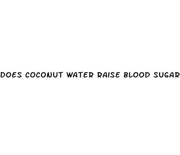 does coconut water raise blood sugar