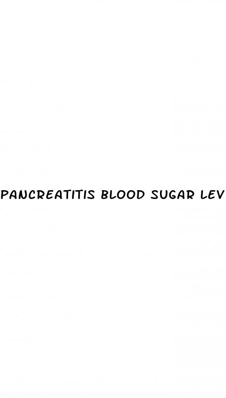 pancreatitis blood sugar levels