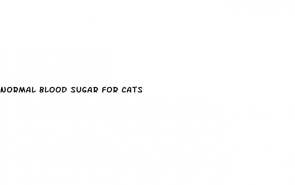 normal blood sugar for cats