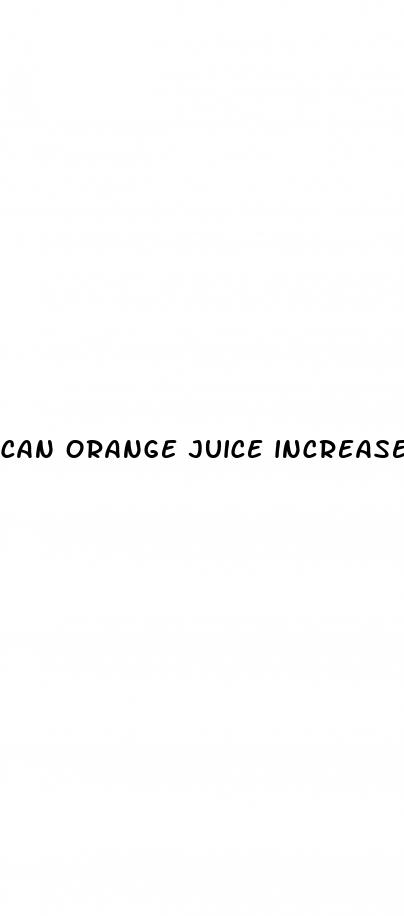 can orange juice increase blood sugar