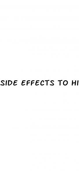 side effects to high blood sugar