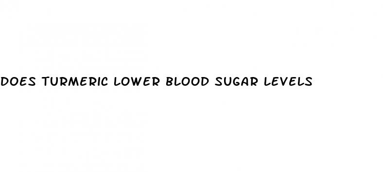 does turmeric lower blood sugar levels