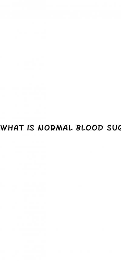 what is normal blood sugar for elderly