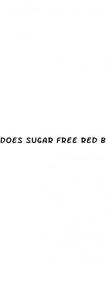 does sugar free red bull raise blood sugar