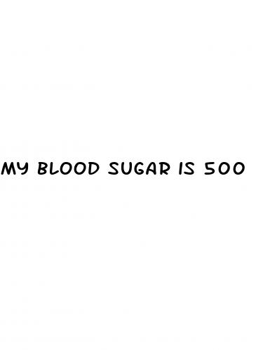 my blood sugar is 500